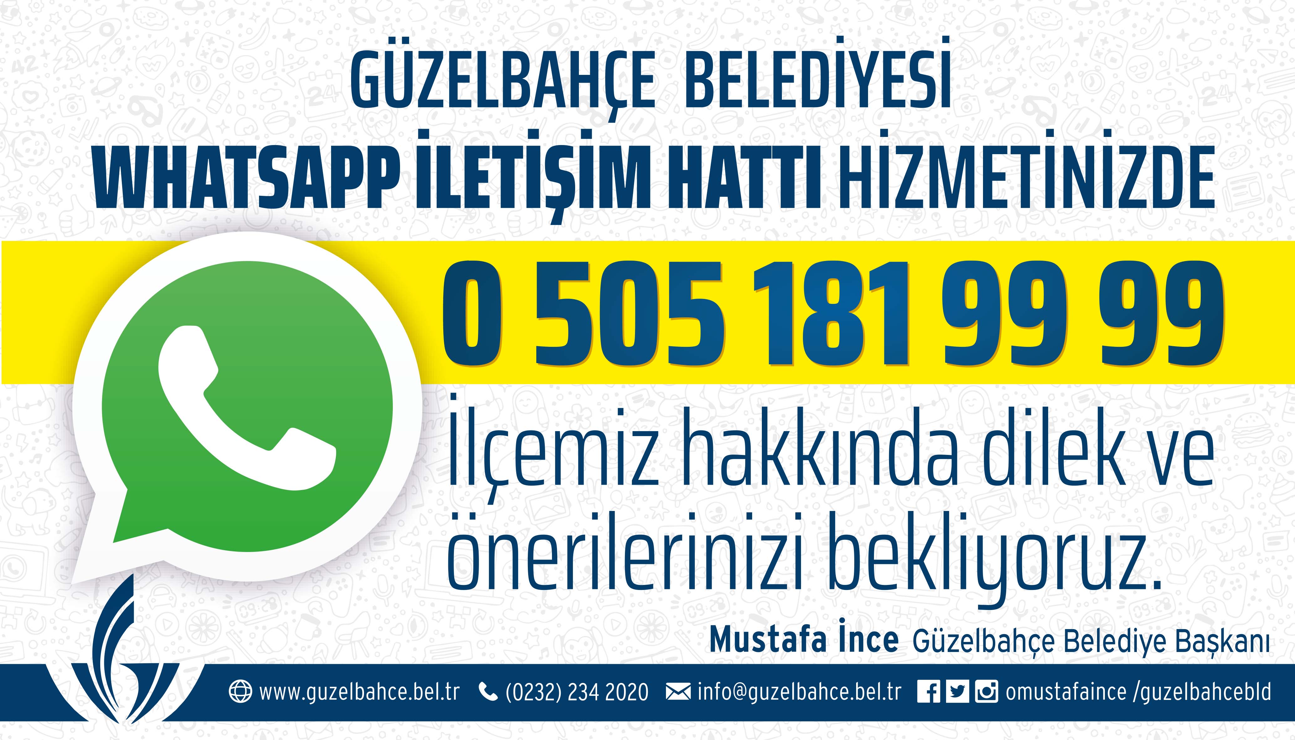 Güzelbahçe Belediyesi WhatsApp İletişim Hattı Açıldı