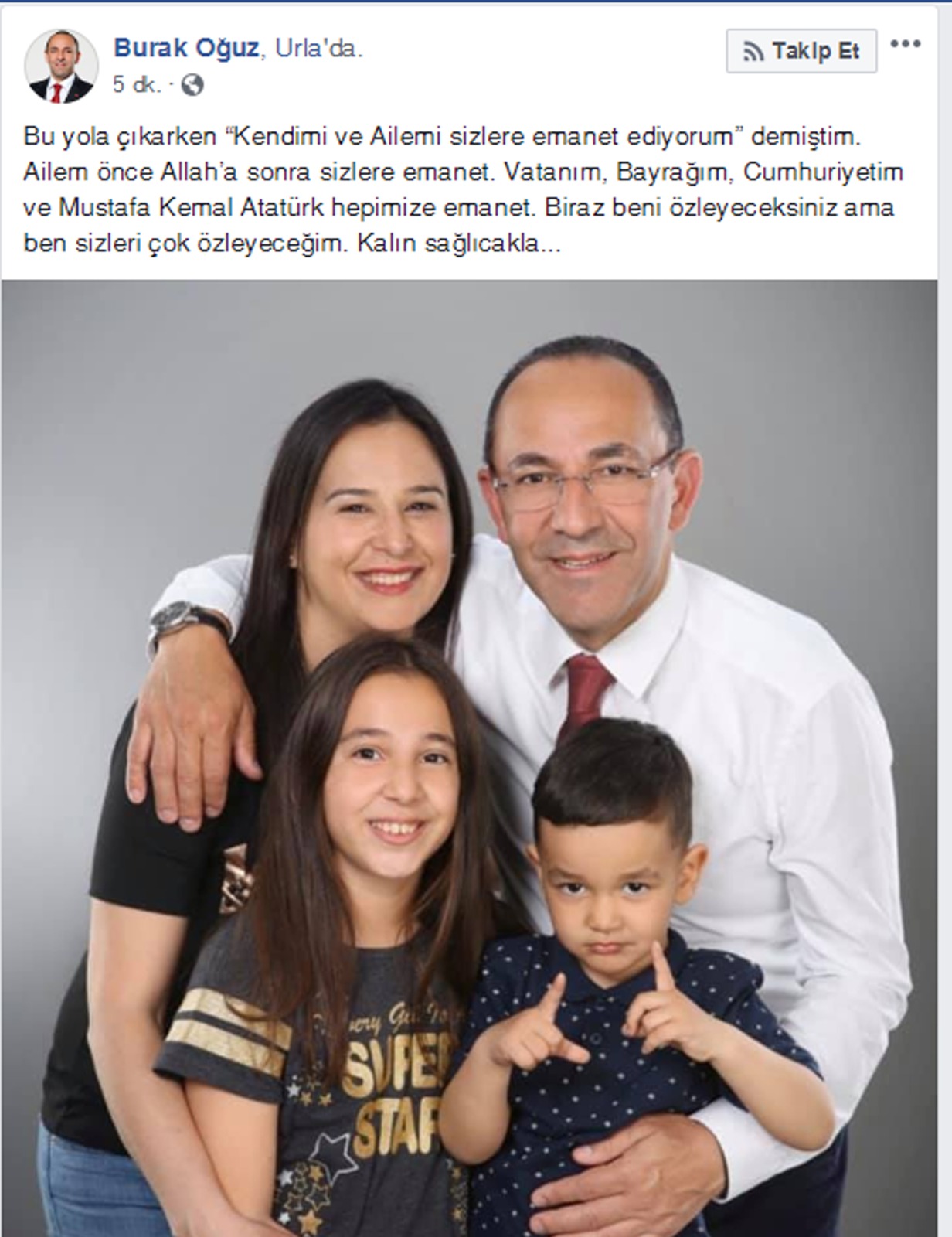 Urla Belediye Başkanı İbrahim Burak Oğuz FETÖ'den tutuklandı