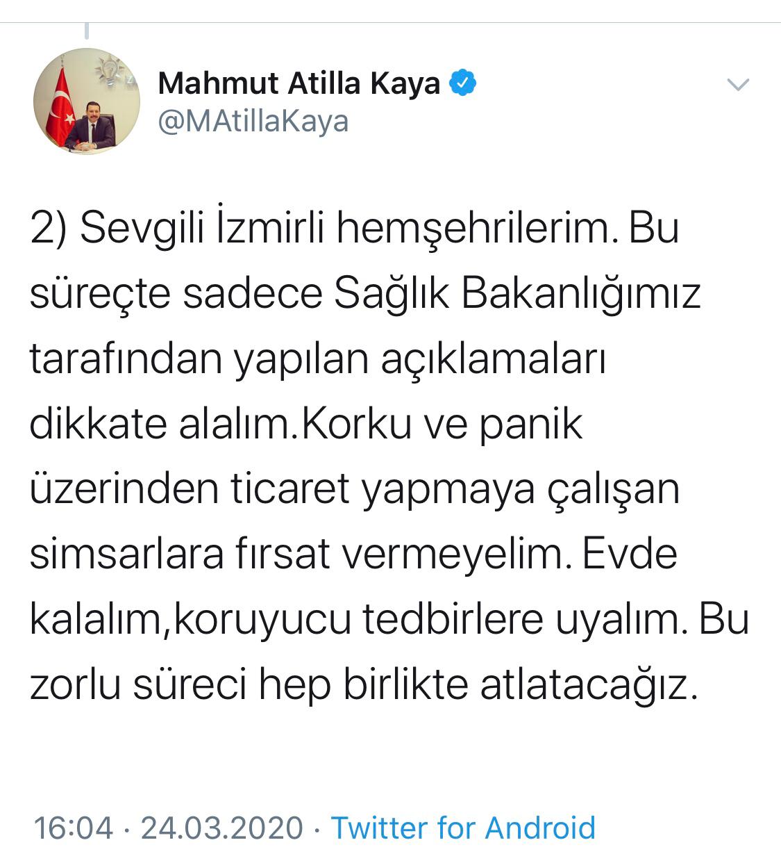 Ak Partili Kaya’dan Özdil’e sert cevap; “Yoz dilini İzmir'in üzerinden çek”
