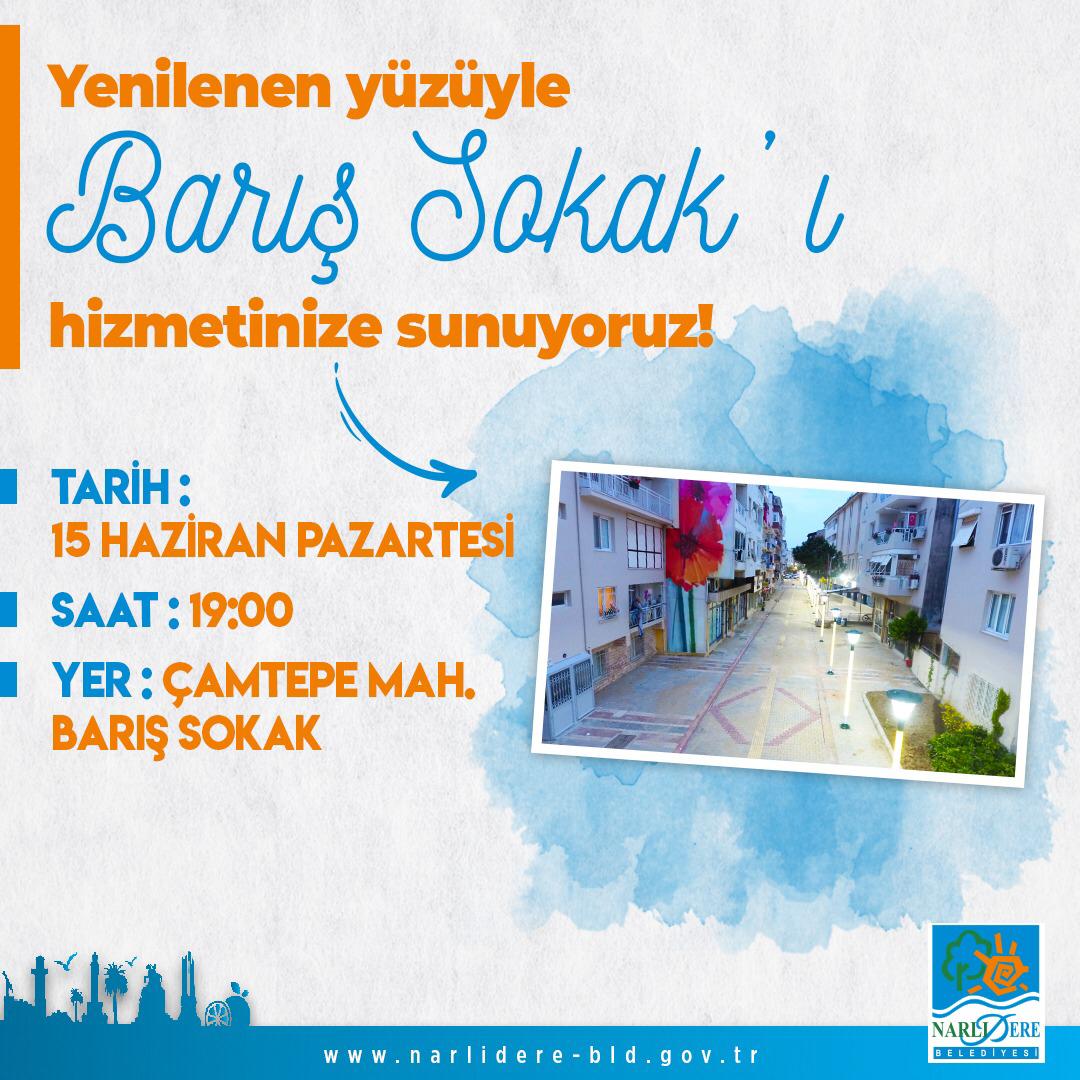 Yenilenen Barış Sokak açılıyor!