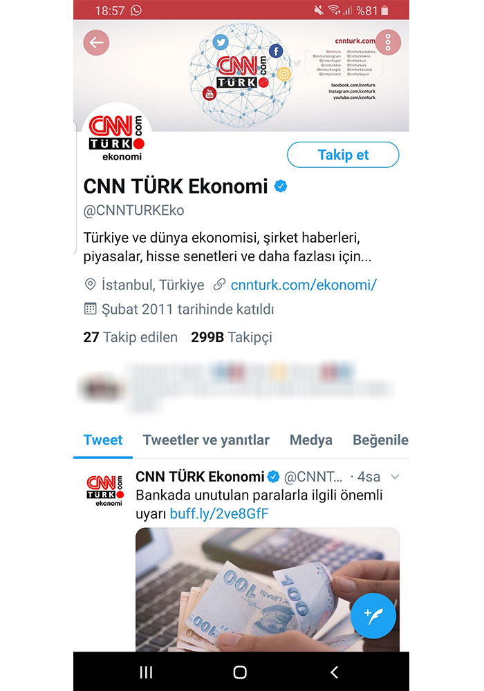 Bir ‘erotik’ hesap skandalı da CNN Türk’ten!