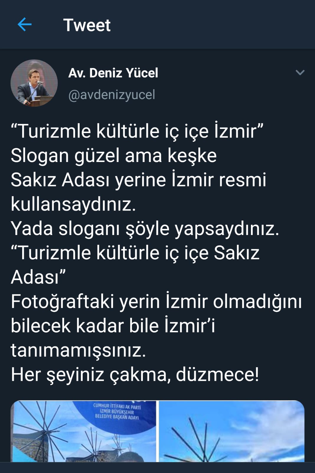 Yücel'den Zeybekci'nin seçim broşürüne sert sözler; "Her şeyiniz çakma, her şeyiniz düzmece"