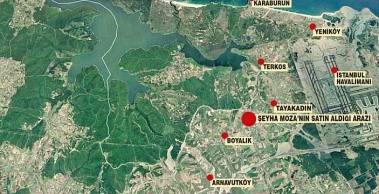 Katar emirinin şirketi Kanal İstanbul güzergahında 44 dönüm arazi almış