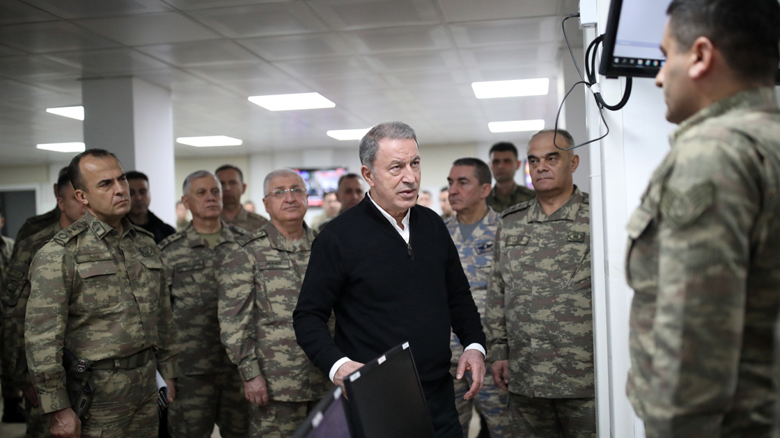Milli Savunma Bakanı Hulusi Akar Sıfır Noktasında