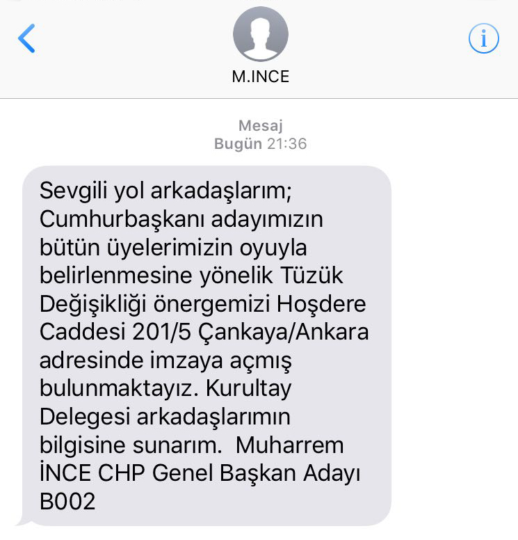 Muharrem İnce'den adaylığın ardından yeni hamle
