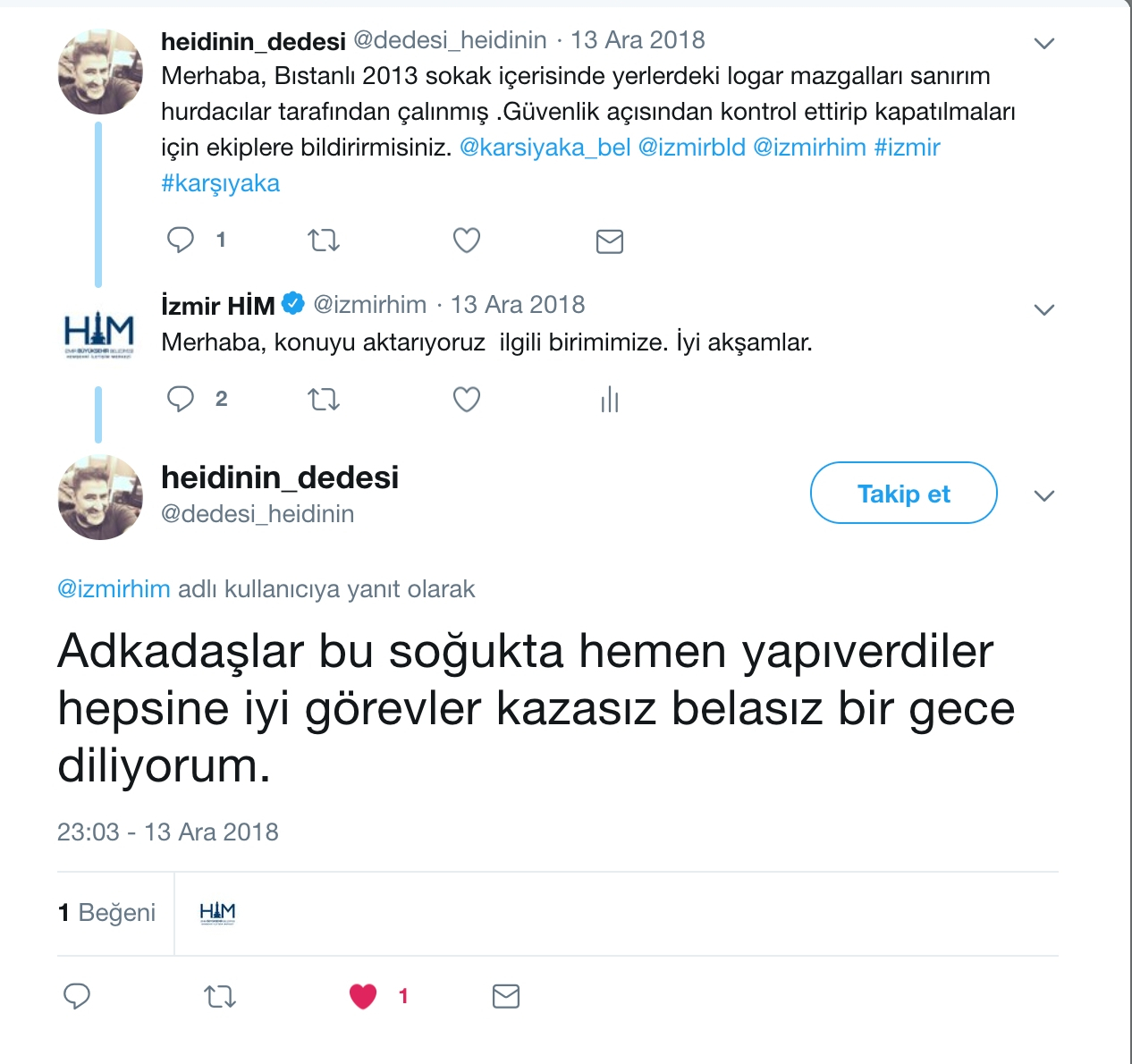 "Ya çok seviyorum sizi.."