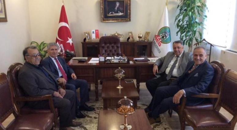 ESKİ KAYMAKAMDAN ÖDEMİŞ BELEDİYESİ'NE ZİYARET