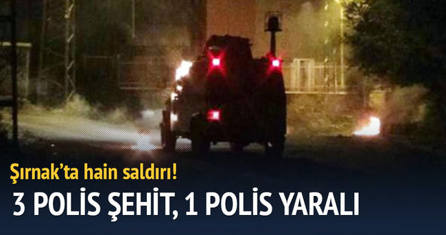 ŞIRNAK’TA HAİN SALDIRI; 3 ŞEHİT!