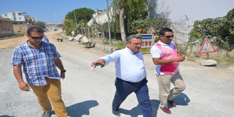 YOL YAPIM ÇALIŞMALARI ARALIKSIZ SÜRÜYOR