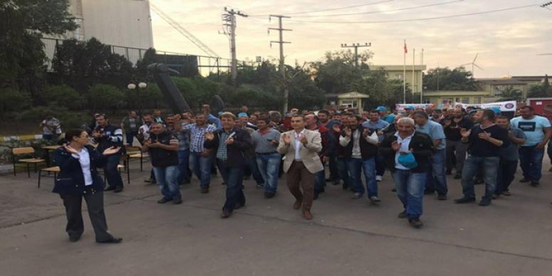 CHP’Lİ UÇAR’DAN ALİAĞA’DA DİRENEN İŞÇİLERE DESTEK