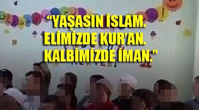 4 Yaşındaki Çocuklara 'İslam Yemini'