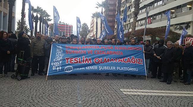 Eğitim Sen'e Yönelik Gözaltılar Protesto Edildi
