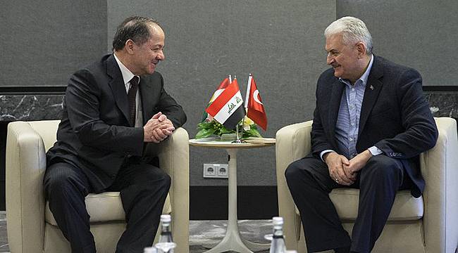 Başbakan Yıldırım, Barzani İle Görüştü