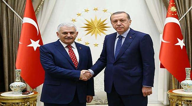Erdoğan, Yıldırım'la Görüşüyor