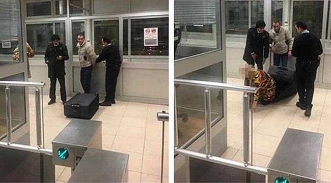 Kız Arkadaşını Bavulda Sokmaya Çalışırken Yakalandı