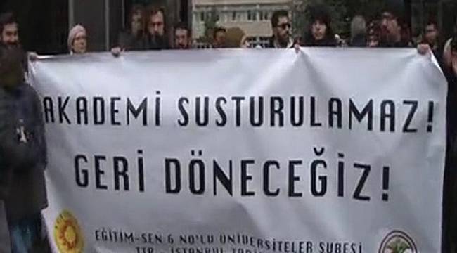 Marmara Üniversitesi'nde İhraç Protestosuna Saldırı