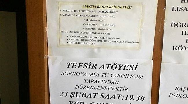Bornova KYK Yurdunda Manevi Rehberlik Servisi İlanı