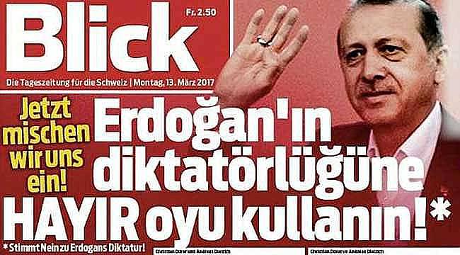 İsviçreli Gazete Türkçe Manşetle Çıktı!