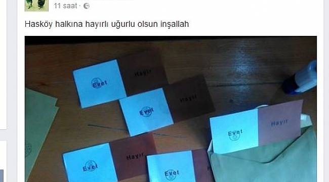 AK Parti'li Seçmen 40 Adet "Evet" Oyu Kullandığını Duyurdu