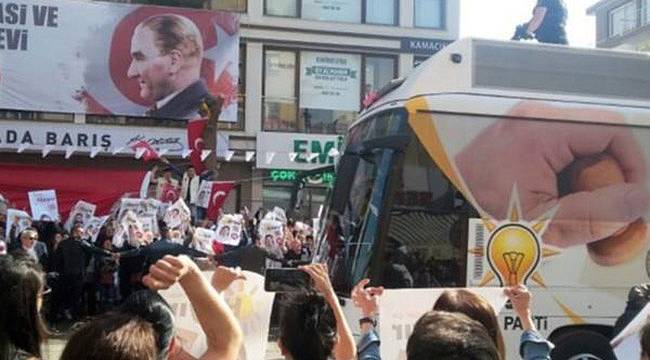 Başbakan Yıldırım'a 'Hayır'lı Karşılama