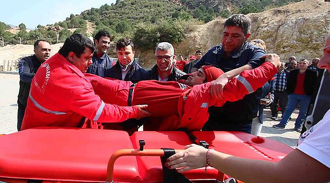Bayraklı’da Gerçeğini Aratmayan Tatbikat!