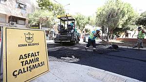 Konak’ın Sokaklarına 40 Bin Ton Asfalt