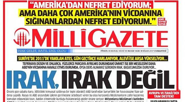 Milli Gazete'den AK Parti'ye 'ABD' tepkisi!