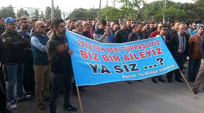 TÜPRAŞ işçileri TİS’teki Dayatmalara Karşı İş Bıraktı
