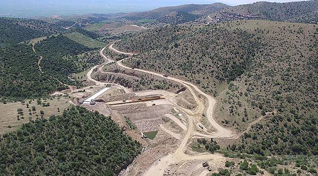 Manisa Kula Konurca Barajı'nda Çalışmalar Devam Ediyor