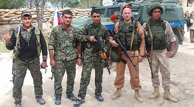 Rus Askerlerden YPG ile Afrin Pozu
