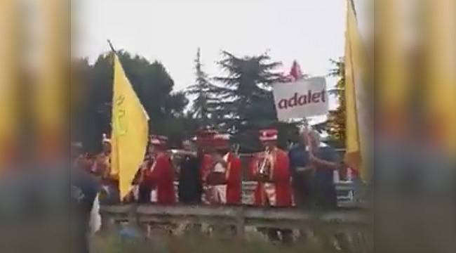 Adalet Yürüyüşü İstanbul İl Sınırında Mehter Takımının İzmir Marşı'yla Karşılandı