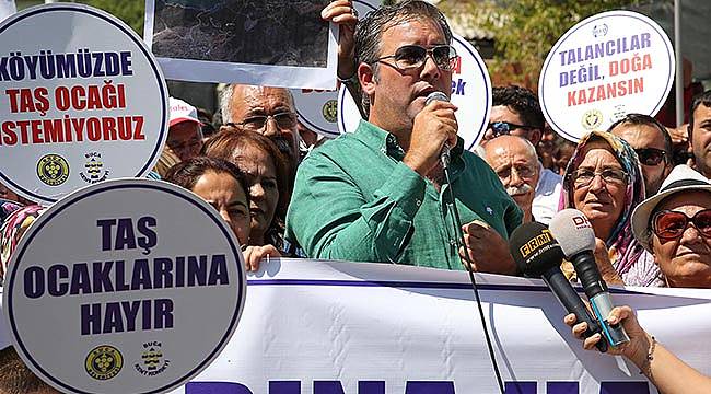Buca Kırıklar’da Taş Ocağı İsyanı