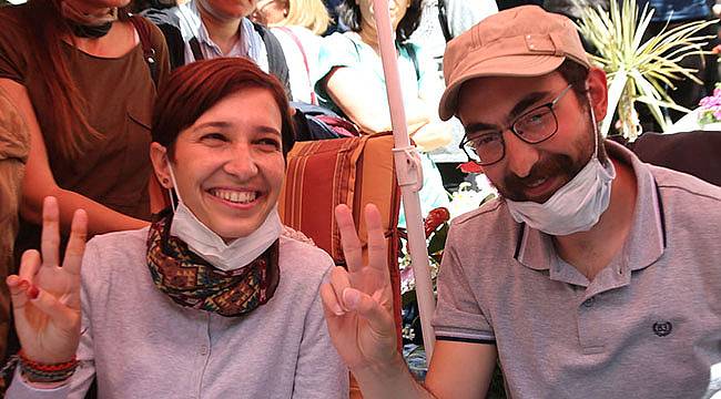 Narlıdere'de Nuriye ve Semih İçin Açlık Grevi Yapıldı