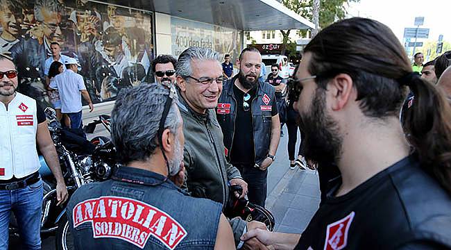 Başkan Akpınar ve Motorculardan Kent Turu