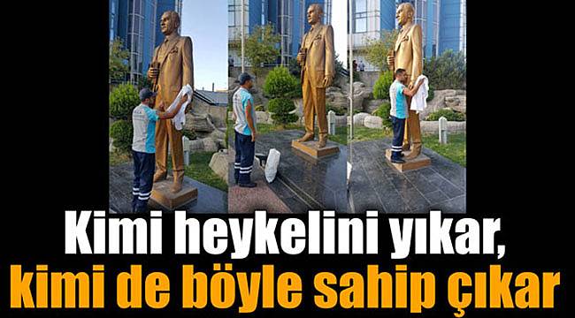 Kimi Heykelini Yıkar, Kimi de Böyle Sahip Çıkar