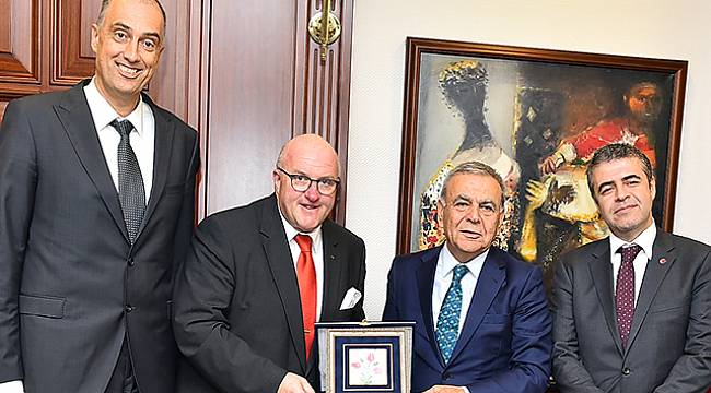 Başkan Kocaoğlu FIBA Heyetini Ağırladı