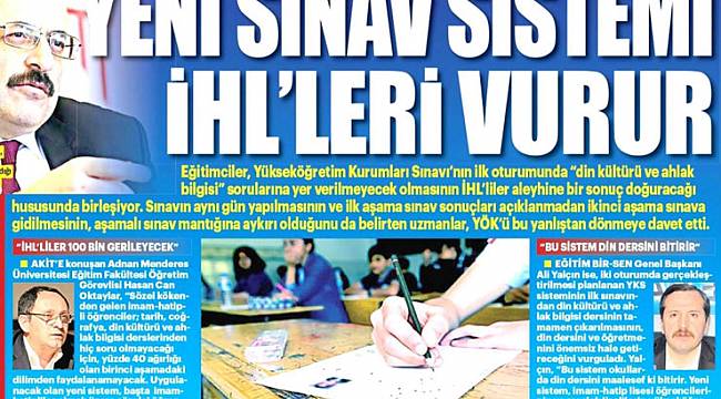 YÖK Başkanı Yeni Akit’i Rahatlattı: YKS’de Din Sorularının Ağırlığı Artıyor