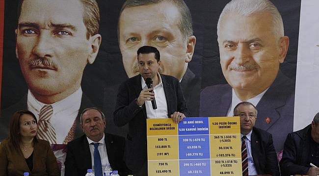 Ak Partili Kaya'dan Sarnıç’ta 230 vatandaşa 2B müjdesi