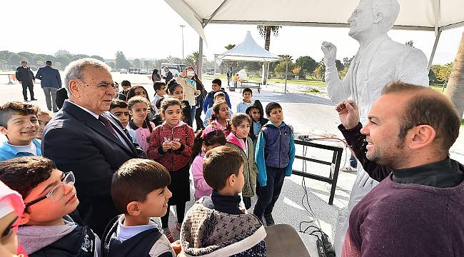 Heykel ustalarına Başkan sürprizi