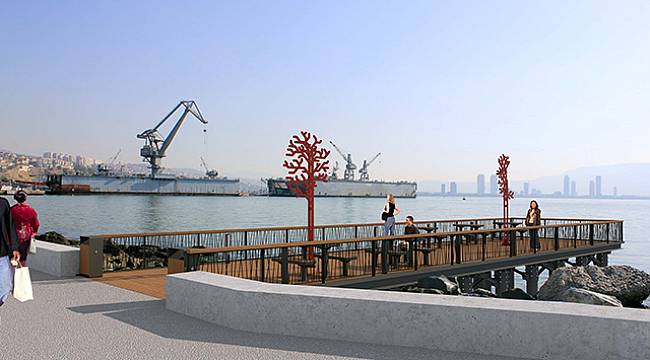 Karşıyaka'ya 6 Ahşap İskele Geliyor