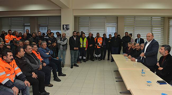 Başkan Arslan Belediye Personelinin Yeni Yılını Kutladı
