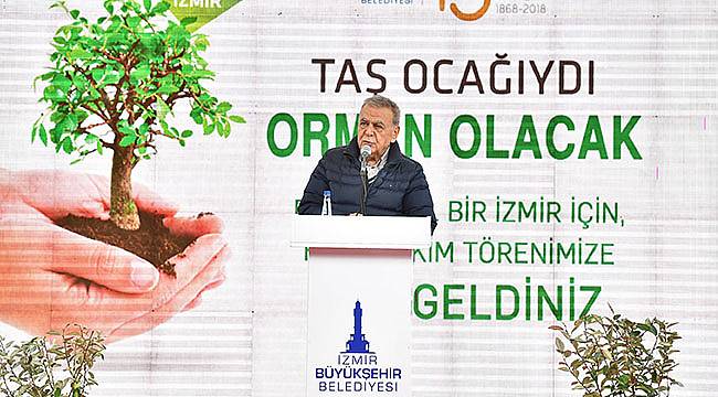 Büyükşehir Belediyesi Öncü Oldu, İzmirliler 10 Bin Ağaç Dikti