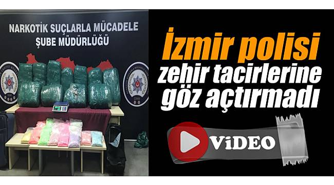 İzmir polisi zehir tacirlerine yine göz açtırmadı
