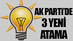 AK PARTİ'DE 3 YENİ ATAMA