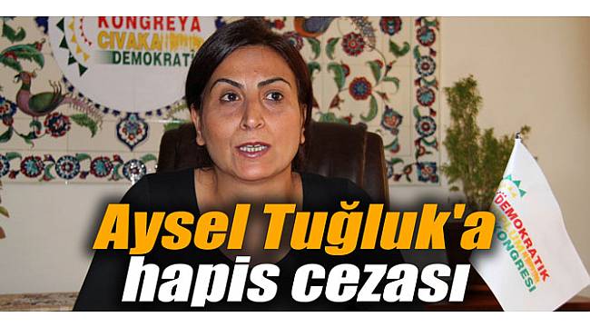 Aysel Tuğluk'a hapis cezası