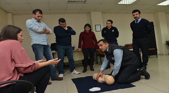 BELEDİYENİN İLK YARDIM EKİBİ GÖREVE HAZIR