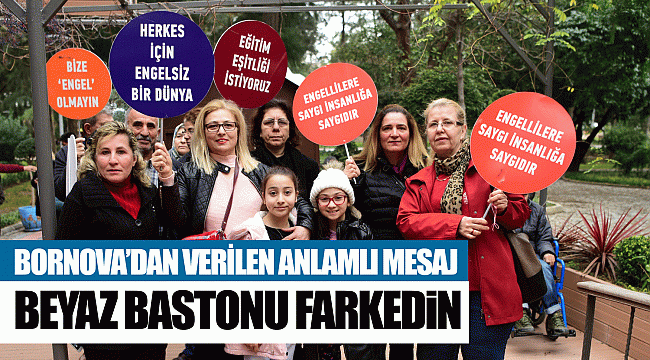 Beyaz bastonu farkedin