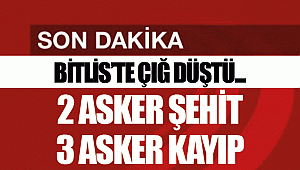 BİTLİS'TE ÇIĞ DÜŞTÜ...