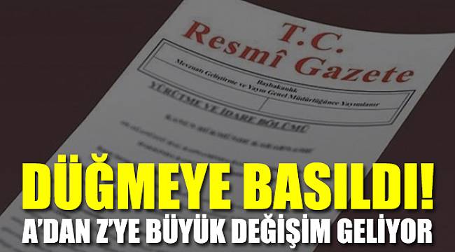 Büyük değişim! 5 ayaklı kamu reformu geliyor...