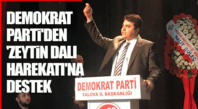 Demokrat Parti'den 'Zeytin Dalı Harekatı'na destek
